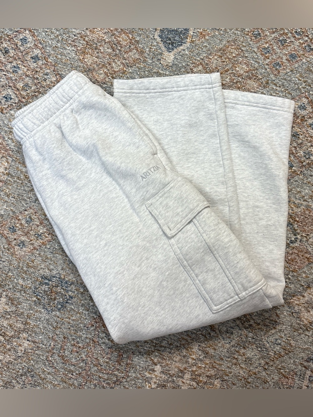 Aritzia Light Gray Cargo Sweatpants